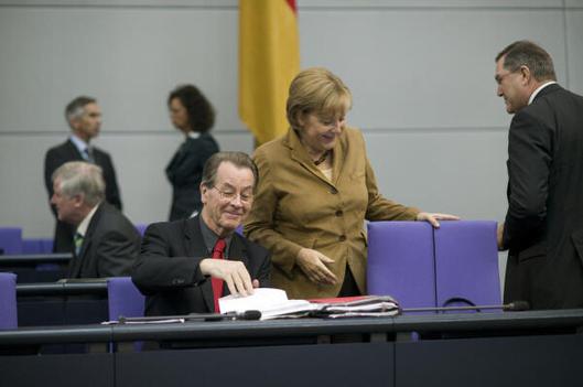 Müntefering, Franz; Merkel, Angela; Jung, Franz Josef; Seehofer, Horst Lorenz Reichstagsgebäude, Plenarsaal