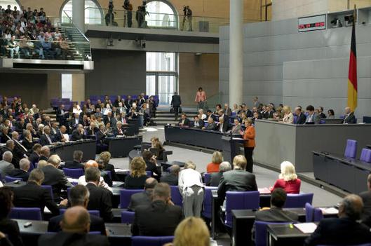 Merkel, Angela Reichstagsgebäude, Plenarsaal