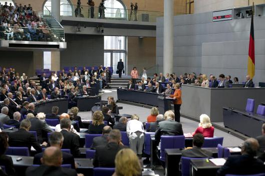 Merkel, Angela Reichstagsgebäude, Plenarsaal