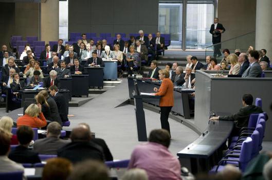 Merkel, Angela Reichstagsgebäude, Plenarsaal
