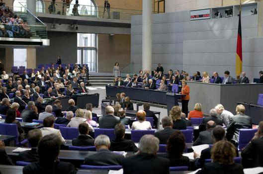 Merkel, Angela Reichstagsgebäude, Plenarsaal