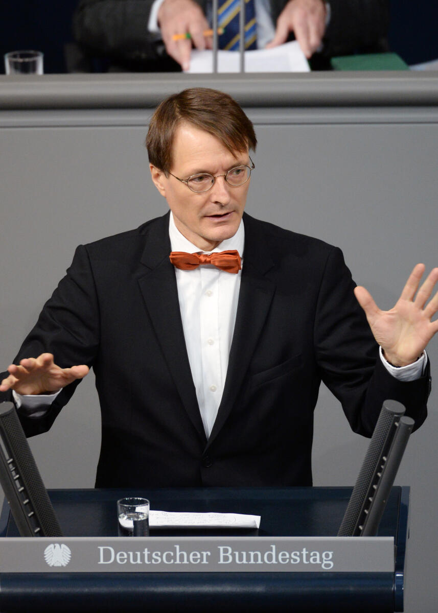 Lauterbach, Karl Karl Lauterbach, SPD, Bundestagsabgeordneter, Abgeordneter, Mitglied Deutscher Bundestag, MdB, Rede, 66. Sitzung, Top 3, Thema: Sterbebegleitung, Redner 7.; Rednerpult.