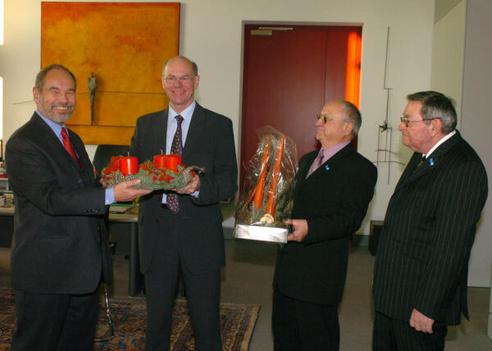 Lammert, Norbert; Herzberg, Jürgen; Werner, Klaus-Jürgen; Eichhoff, Manfred Reichstagsgebäude, Büro des Präsidenten