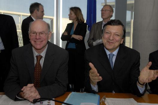 Lammert, Norbert; Barroso, José Manuel Paul-Löbe-Haus, Innenansicht