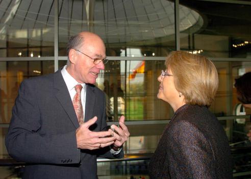 Lammert, Norbert; Bachelet, Michelle Reichstagsgebäude, Präsidialebene