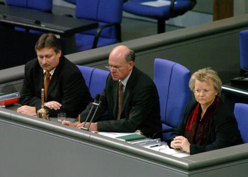Dyckmans, Mechthild; Lammert, Norbert; Burkert, Martin Reichstagsgebäude, Plenarsaal