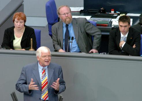 Thierse, Wolfgang; Laurischk, Sibylle; Müller, Stefan; Dzembritzki, Detlef Reichstagsgebäude, Plenarsaal