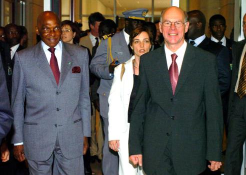 Lammert, Norbert; Wade, Abdoulaye Reichstagsgebäude, Eingangsbereich