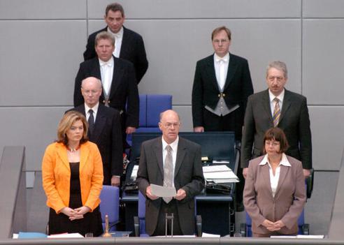 Lammert, Norbert; Klöckner, Julia; Behm, Cornelia Reichstagsgebäude, Plenarsaal