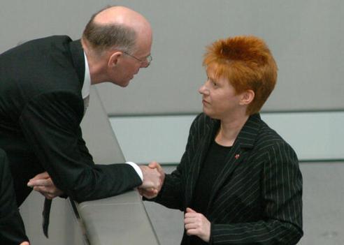 Lammert, Norbert; Pau, Petra Reichstagsgebäude, Plenarsaal