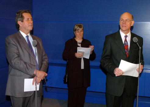 Lammert, Norbert; Debré, Jean-Louis Reichstagsgebäude, Präsidialebene