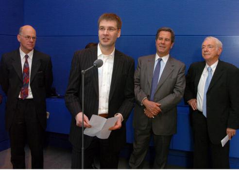 Lammert, Norbert; Debré, Jean-Louis; Schieder, Martin; Goeldel, Denis Reichstagsgebäude, Präsidialebene