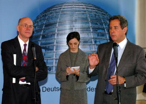 Lammert, Norbert; Debré, Jean-Louis Reichstagsgebäude, Präsidialebene