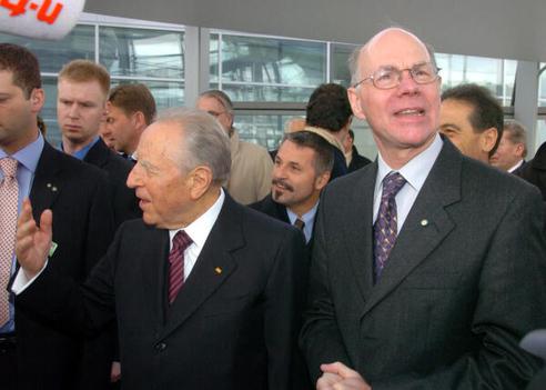 Lammert, Norbert; Ciampi, Carlo Azeglio Reichstagsgebäude, Kuppel
