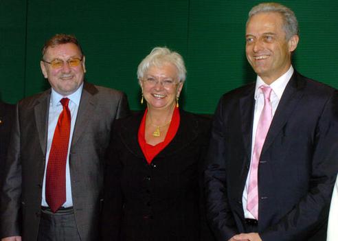 Seks, Vladimir; Hasselfeldt, Gerda; Ramsauer, Peter Reichstagsgebäude, Empfangsraum