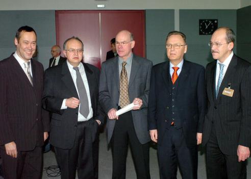 Leif, Thomas; Speth, Rudolf; Lammert, Norbert; Papier, Hans-Jürgen; Krüger, Thomas Reichstagsgebäude, Protokollsaal
