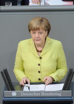 Merkel, Angela Reichstagsgebäude, Plenarsaal