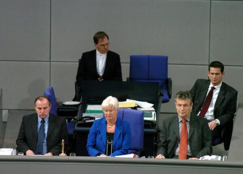 Juratovic, Josip; Addicks, Karl; Hasselfeldt, Gerda Reichstagsgebäude, Plenarsaal