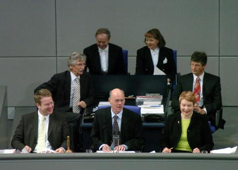 Müller, Carsten; Lammert, Norbert; Laurischk, Sibylle Reichstagsgebäude, Plenarsaal