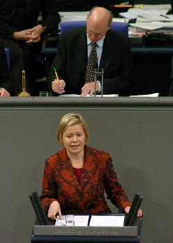Lötzsch, Gesine; Lammert, Norbert Reichstagsgebäude, Plenarsaal