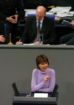 Pothmer, Brigitte; Lammert, Norbert Reichstagsgebäude, Plenarsaal