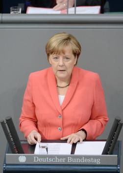 Merkel, Angela Reichstagsgebäude, Plenarsaal