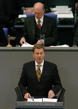 Westerwelle, Guido Reichstagsgebäude, Plenarsaal