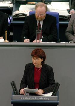 Reinke, Elke; Thierse, Wolfgang Reichstagsgebäude, Plenarsaal