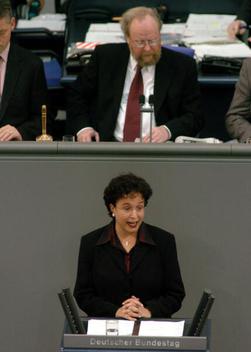 Homburger, Birgit; Thierse, Wolfgang Reichstagsgebäude, Plenarsaal