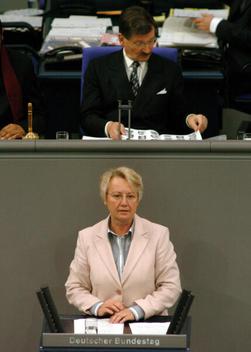 Schavan, Annette; Solms, Hermann Otto Reichstagsgebäude, Plenarsaal