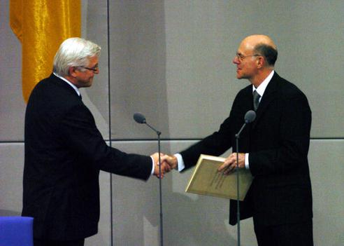 Lammert, Norbert; Steinmeier, Walter Reichstagsgebäude, Plenarsaal