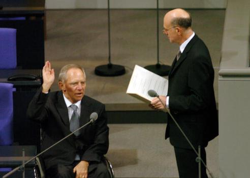 Lammert, Norbert; Schäuble, Wolfgang Reichstagsgebäude, Plenarsaal