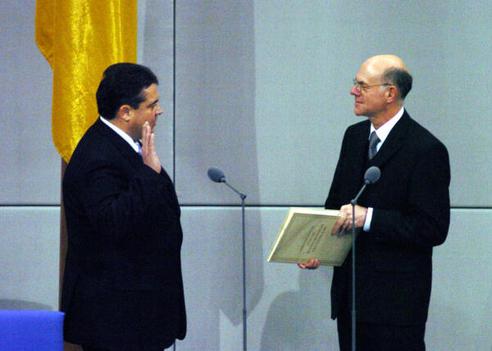 Lammert, Norbert; Gabriel, Sigmar Reichstagsgebäude, Plenarsaal