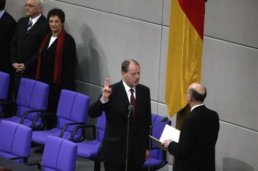 Steinmeier, Frank-Walter; Lammert, Norbert Reichstagsgebäude, Plenarsaal