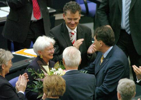 Hasselfeldt, Gerda; Müller, Gerd; Glos, Michael Reichstagsgebäude, Plenarsaal