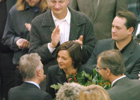 Göring-Eckardt, Katrin; Kuhn, Fritz; Beck, Volker; Bonde, Alexander Reichstagsgebäude, Plenarsaal