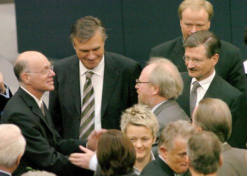 Lammert, Norbert; Thierse, Wolfgang; Gerhardt, Wolfgang; Künast, Renate; Solms, Hermann Otto Reichstagsgebäude, Plenarsaal