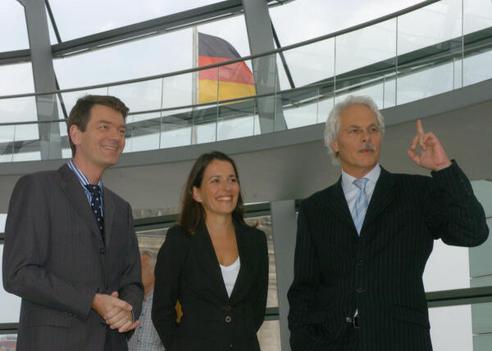 Roth, Thomas; Will, Anne; Schönenborn, Jörg Reichstagsgebäude, Dachterrasse