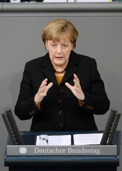 Merkel, Angela Reichstagsgebäude, Plenarsaal