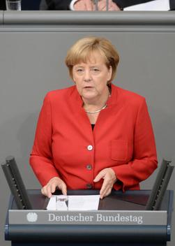 Merkel, Angela Reichstagsgebäude, Plenarsaal
