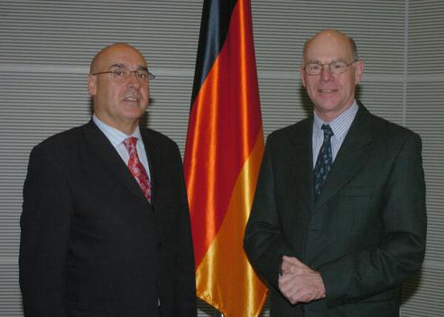 Lammert, Norbert; Garcìa, Francisco Javier Rojo Reichstagsgebäude, Empfangsraum
