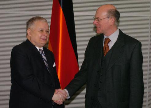 Lammert, Norbert; Kaczynski, Lech Reichstagsgebäude, Empfangsraum
