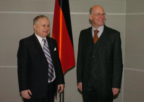 Lammert, Norbert; Kaczynski, Lech Reichstagsgebäude, Empfangsraum