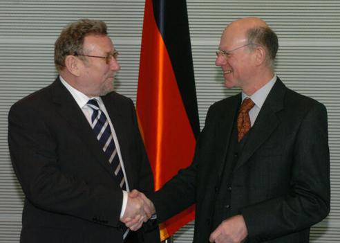 Seks, Vladimir; Lammert, Norbert Reichstagsgebäude, Empfangsraum