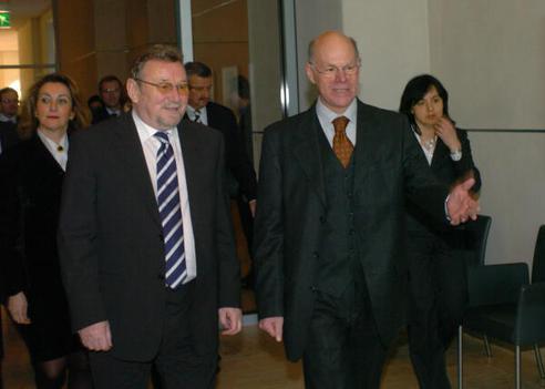 Seks, Vladimir; Lammert, Norbert Reichstagsgebäude, Empfangsraum