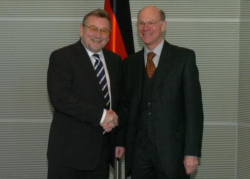 Seks, Vladimir; Lammert, Norbert Reichstagsgebäude, Empfangsraum