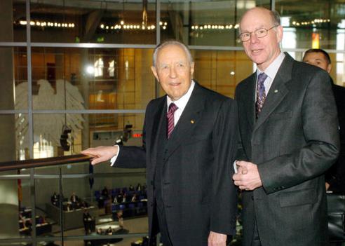 Lammert, Norbert; Ciampi, Carlo Azeglio Reichstagsgebäude, Empfangsraum