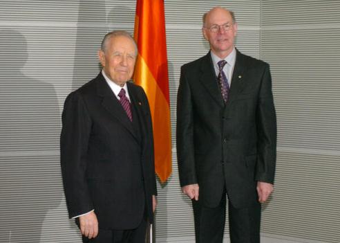 Lammert, Norbert; Ciampi, Carlo Azeglio Reichstagsgebäude, Empfangsraum