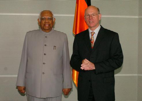 Lammert, Norbert; Chatterjee, Somnath Reichstagsgebäude, Empfangsraum