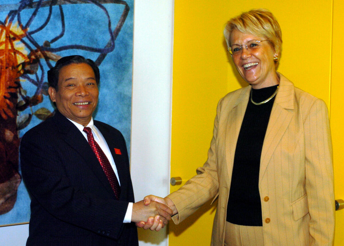 Kastner, Susanne; Thanh, Nguyen Phuc Bundestagsvizepräsidentin Dr. h. c. Susanne Kastner, SPD, empfängt den Vizepräsidenten der Nationalversammlung der Sozialistischen Republik Vietnam, Nguyen Phuc Thanh